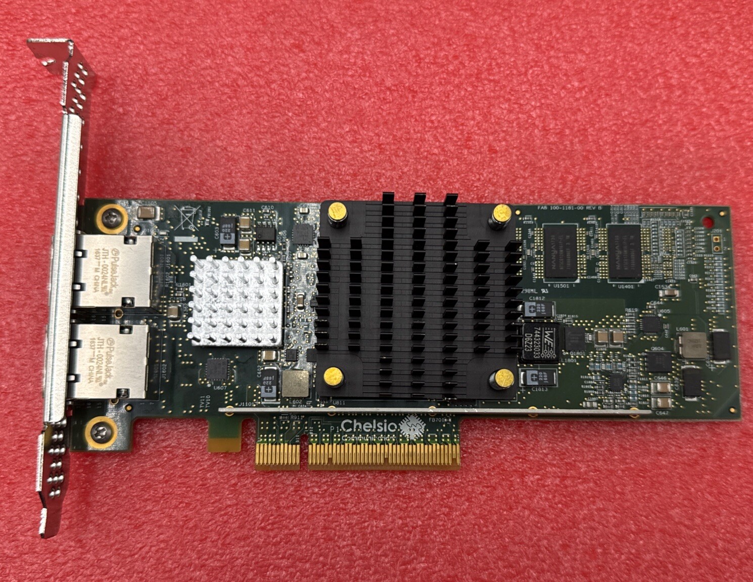 Dell Chelsio T520-BT Dual Port 10GbE Network Card - 0V88MT -High Profile Bracket