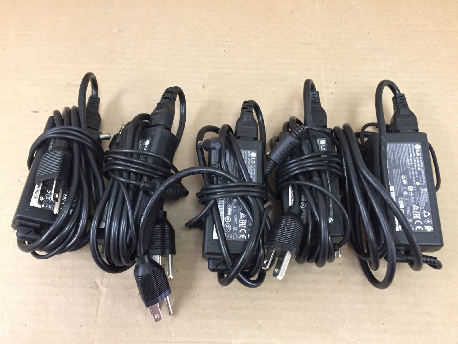 Lot of 5 Genuine OEM LG PA-1650-43 AC Adapter Power Supply Charger 19V 2.53A