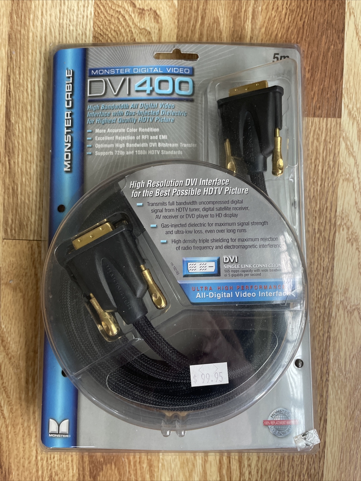 Monster DVI400 Digital Video Cable 5m - Brand New - 