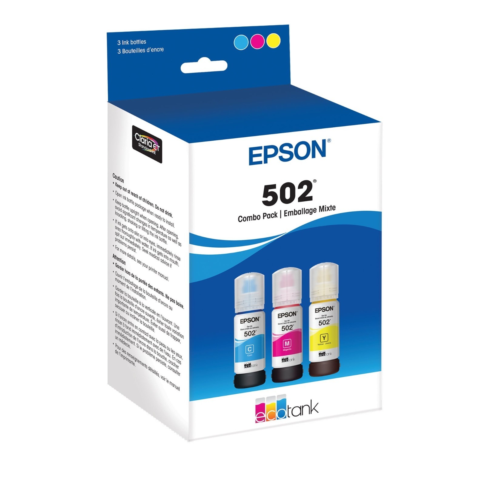 Epson 502 EcoTank Ink Color Combo Pack Genuine OEM FREESHIP