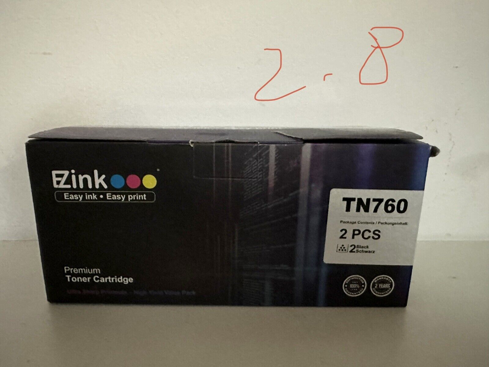 EZink Premium Toner Cartridge TN760 High Yield Value Pack Black