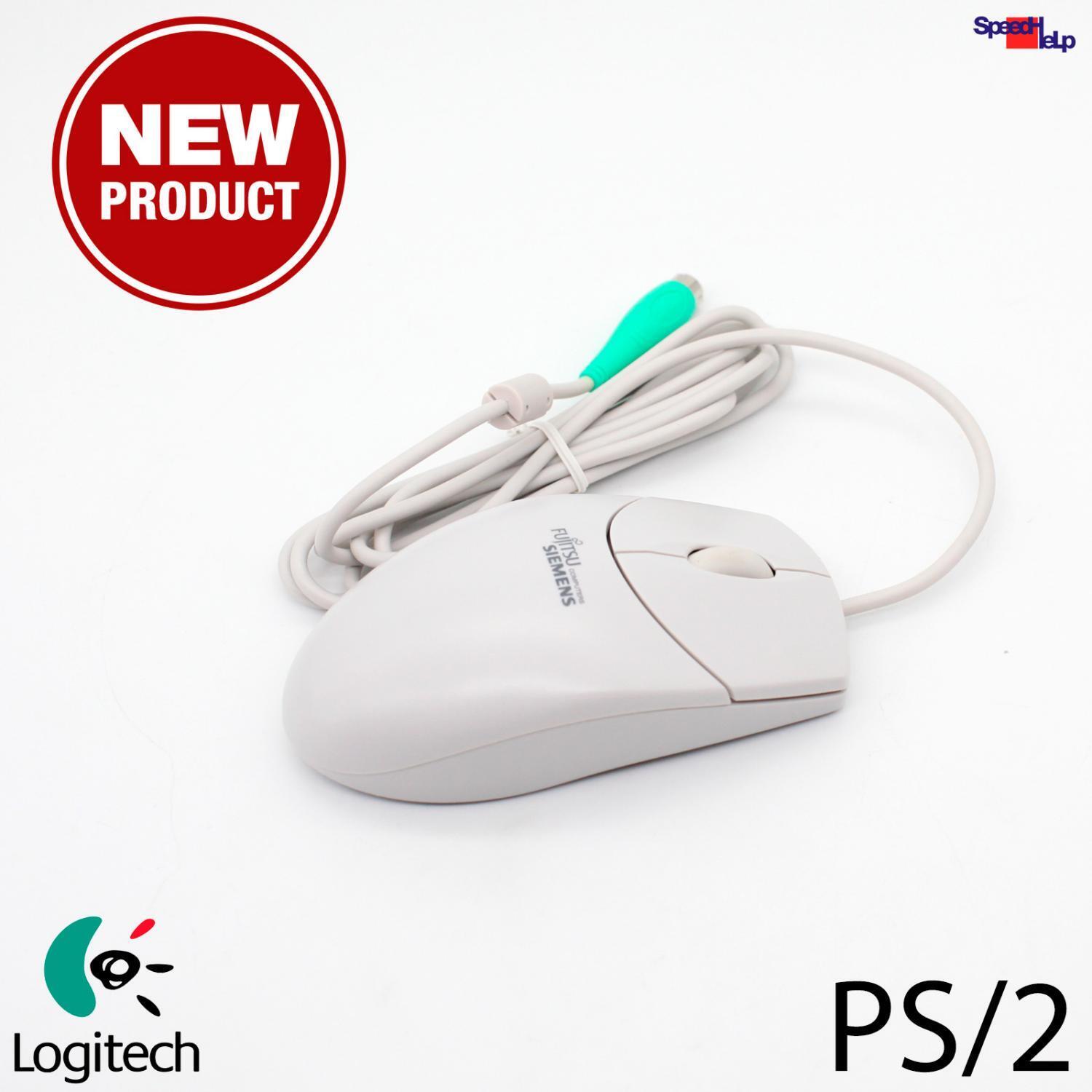 New Logitech M-S69 Mouse Ps/2 Connectors Port Retro Vintage Pentium 1 2 3 4