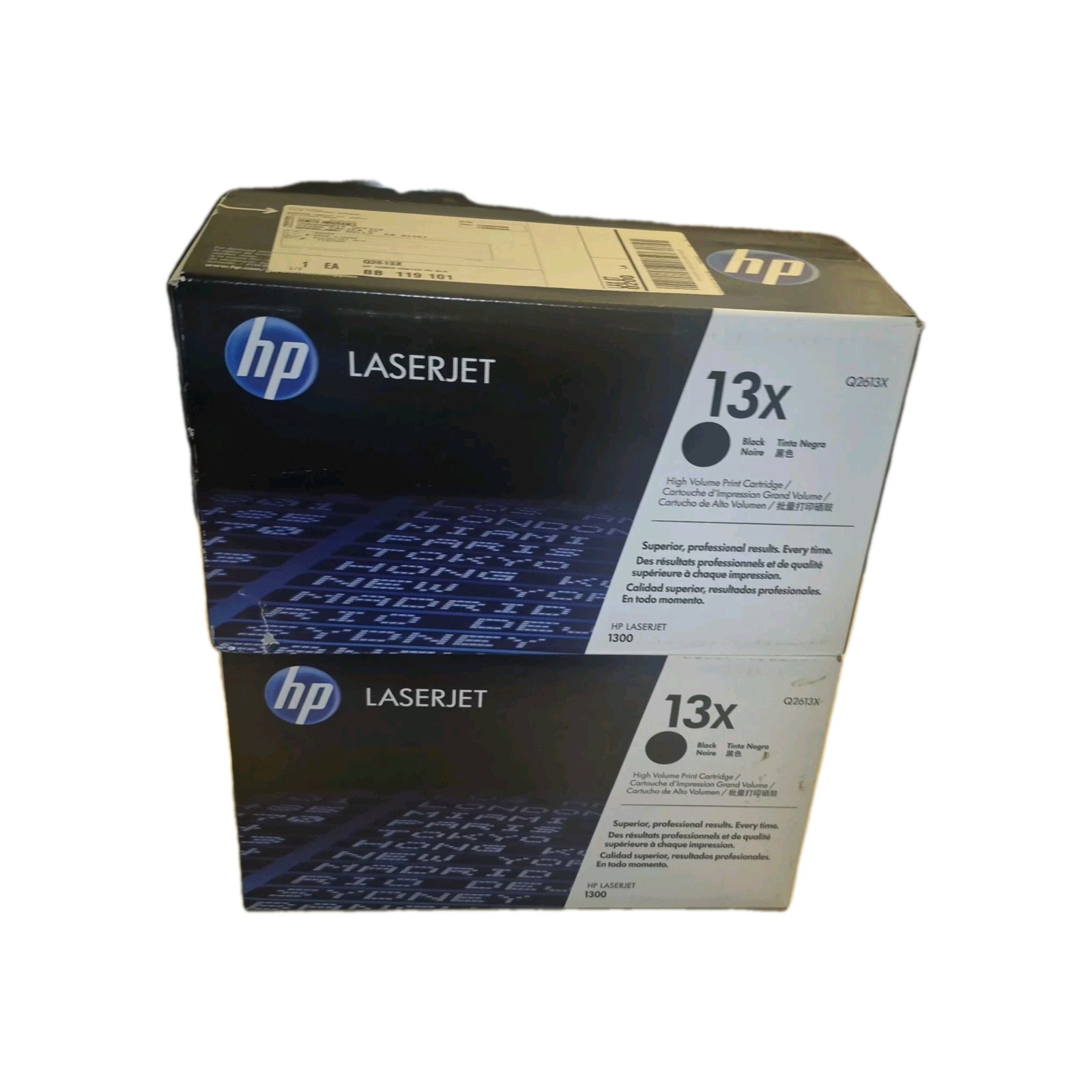 2x HP 13X Q2613X High Volume Print Cartridge OEM Factory Sealed Exp 2011