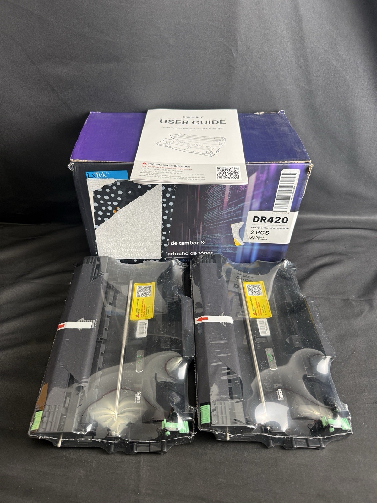 Brother DR420 Compatible Drum Unit 2-Pack Replacement for Laser Printers