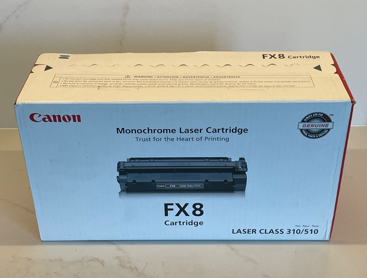 Genuine Canon FX8 Monochrome Laser Cartridge , For Laser class 310, 510
