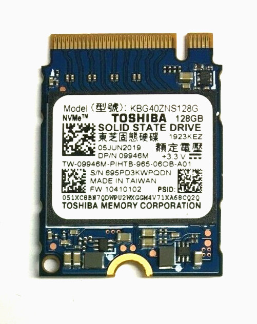 128GB M.2 PCIE NVME 2230 SSD Solid State Drive Major Brand Samsung, WD, SK Hynix