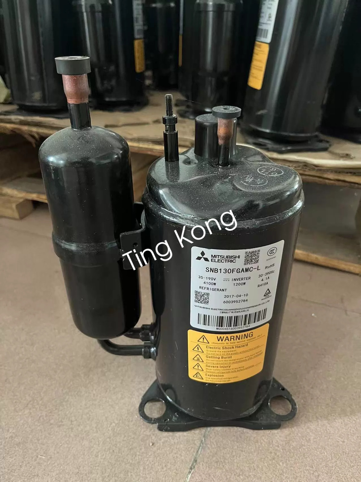 1Pcs Mitsubishi compressor SNB130FGAMC-L new via FedEx or DHL