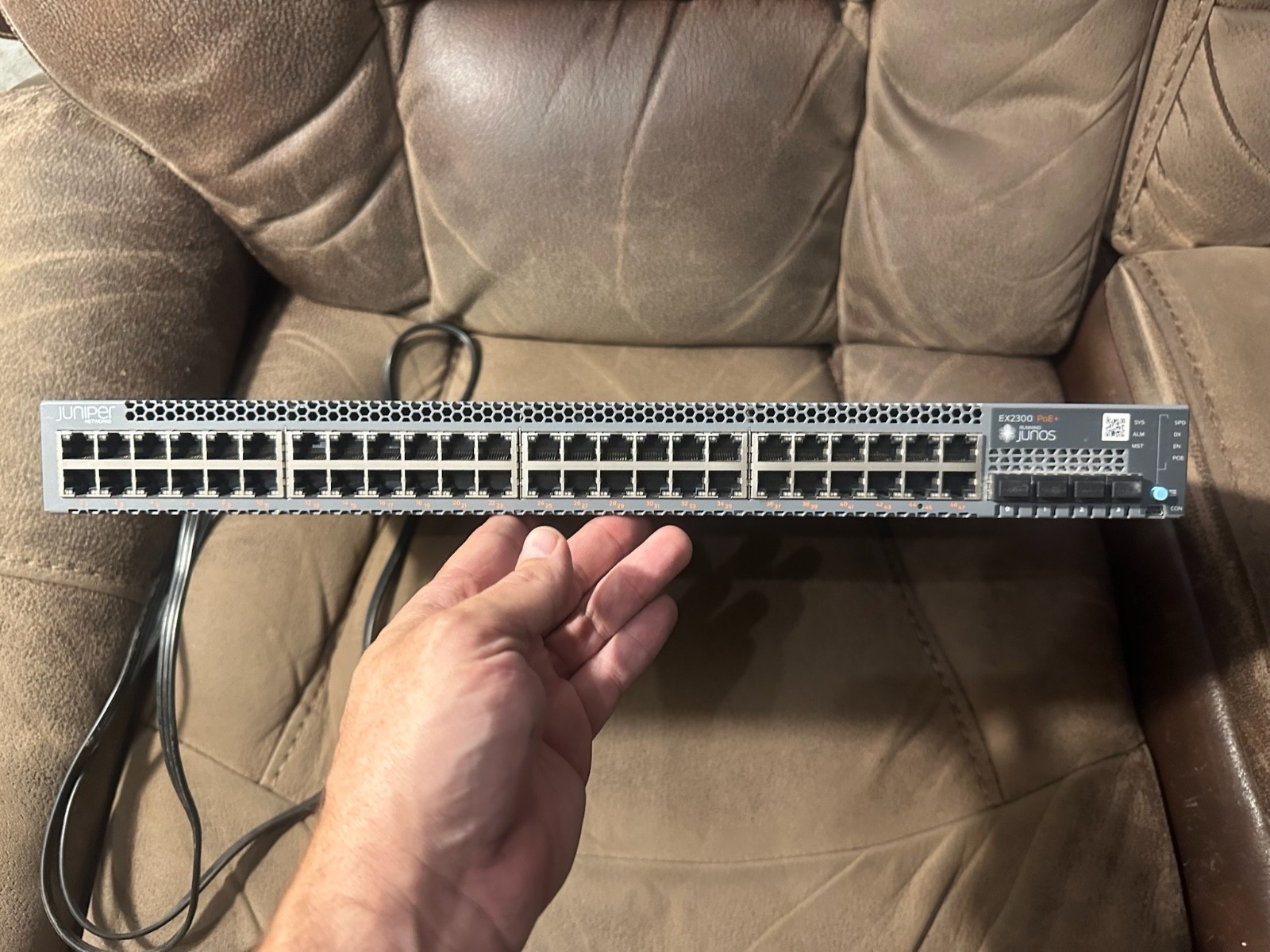 Juniper EX2300-48P Switches Managed Poe+ Junos 48 Port.  TESTED. W Power cord.