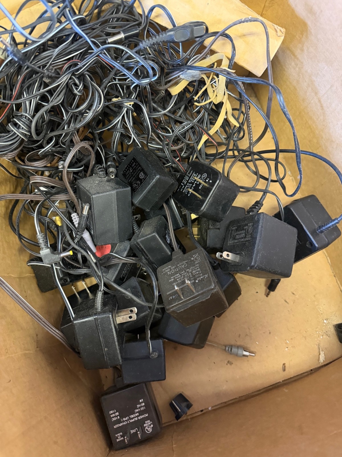 LOT OF 75+ misc ac/dc Switching Adapters Chargers 25 years of "collecting"
