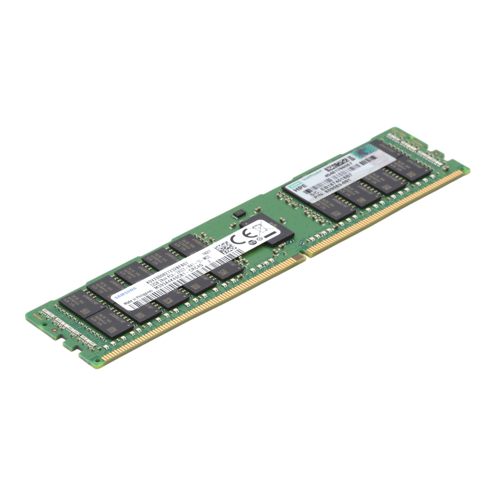 HPE Samsung 32GB PC4-2400T 2Rx4 DDR4 ECC RDIMM M393A4K40CB1-CRC 809083-091 RAM
