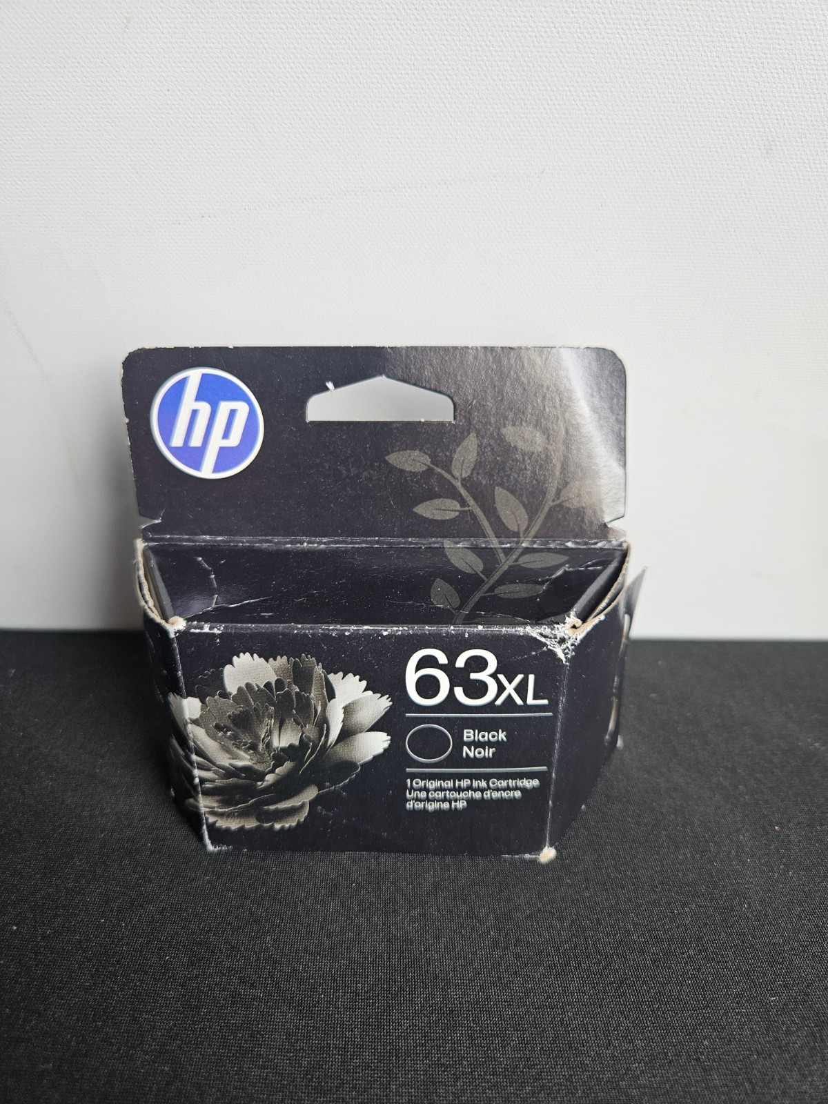 HP 63XL Black Ink Cartridge Genuine OEM High Yield F6U64AN Warranty Oct 2027