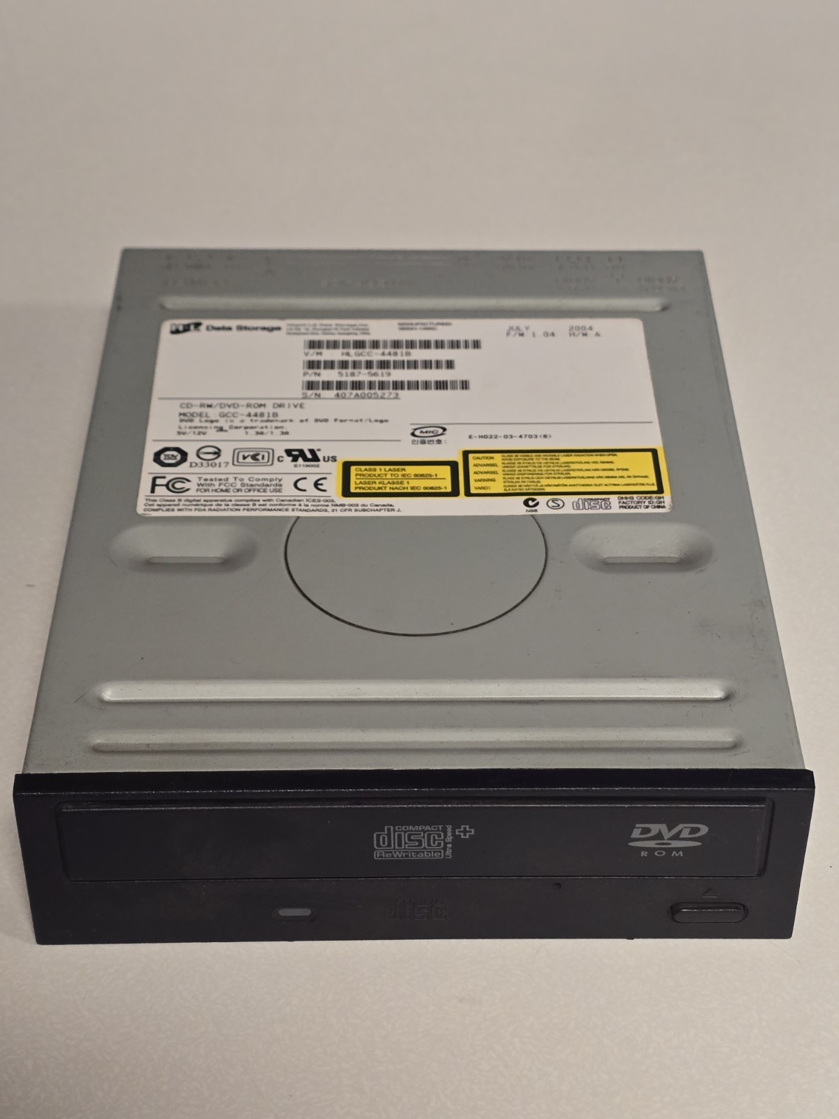 Hitachi Data Storage GCC-4481B CD-RW/DVD-ROM Drive