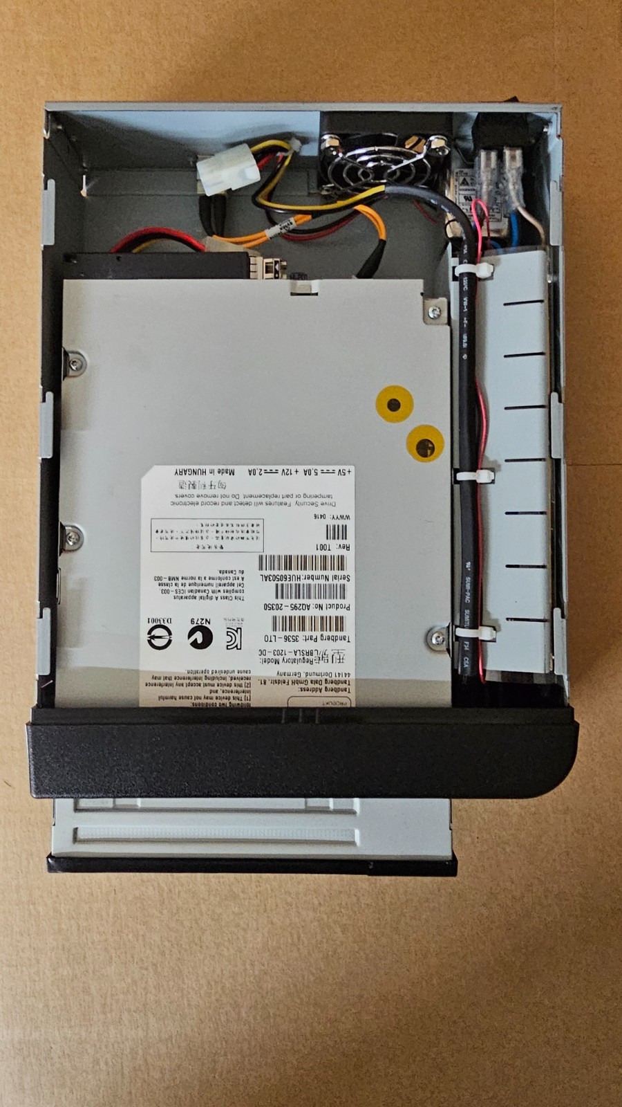 6months warranty  TandbergData LTO-6 FC Internal Drive USED