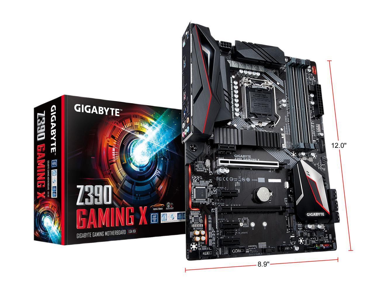 GIGABYTE Z390 GAMING X LGA 1151 Intel Z390 HDMI SATA 6Gb/s ATX Intel Motherboard