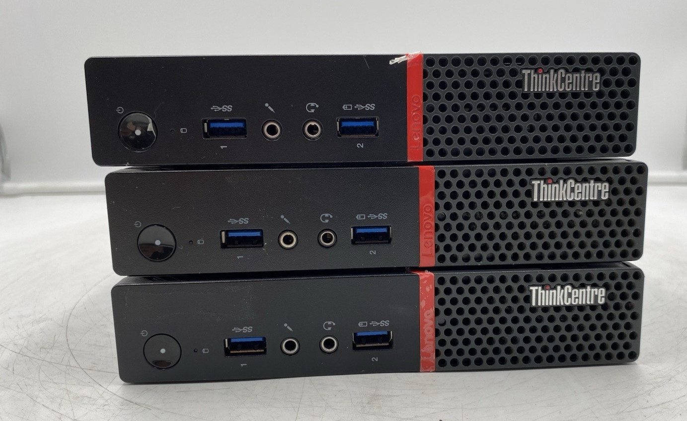 LOT OF 3 Lenovo ThinkCentre M700 i5-6500T 2.50GHz NO RAM/HDD/AC