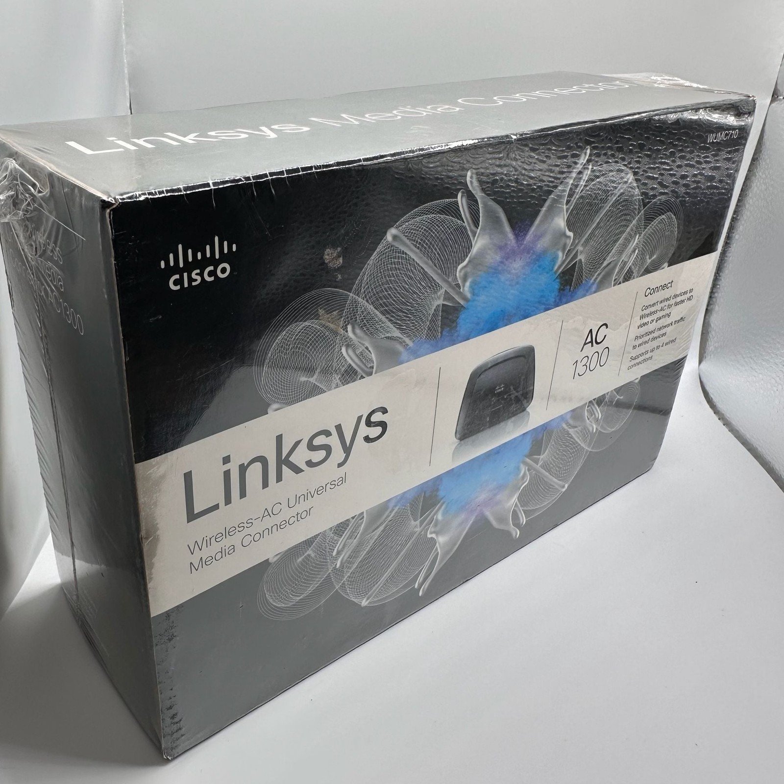 Cisco Linksys WUMC710 AC1300 Wireless-AC Universal Media Connector Sealed
