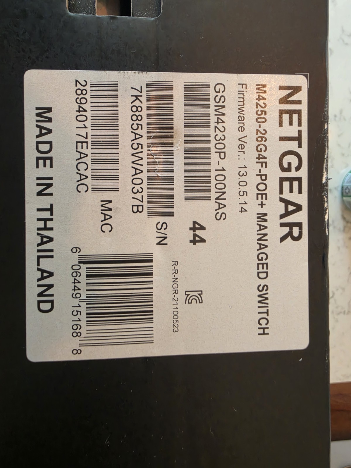 Netgear M4250-26G4F-POE+ Networking Switch Black New Sealed