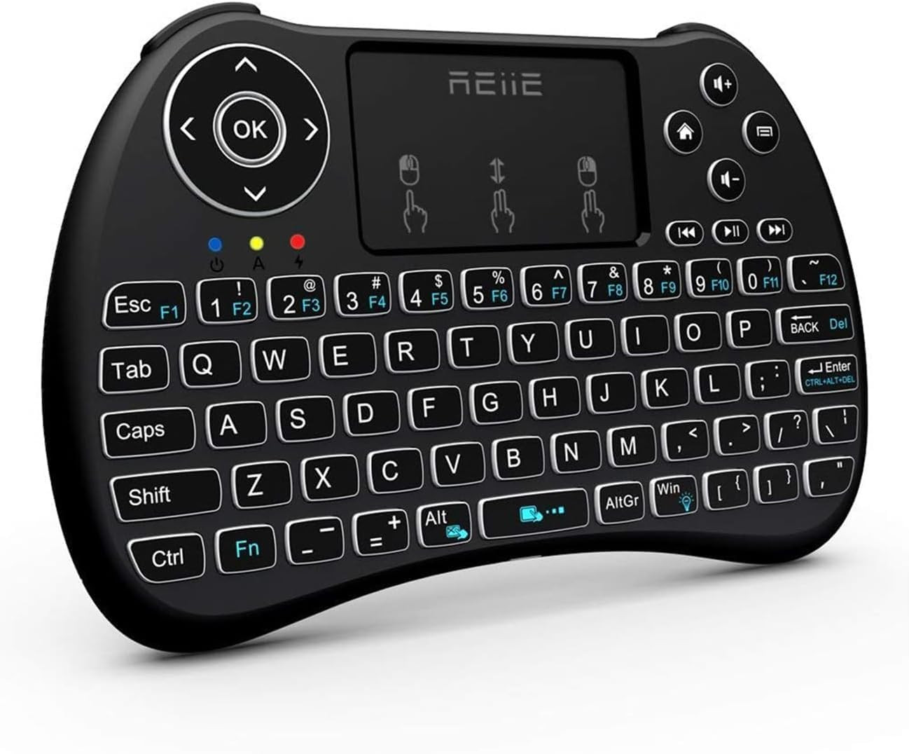 (Backlit Version) H9+ Mini Keyboard,2.4Ghz Wireless Mini Handheld Smart TV Remot