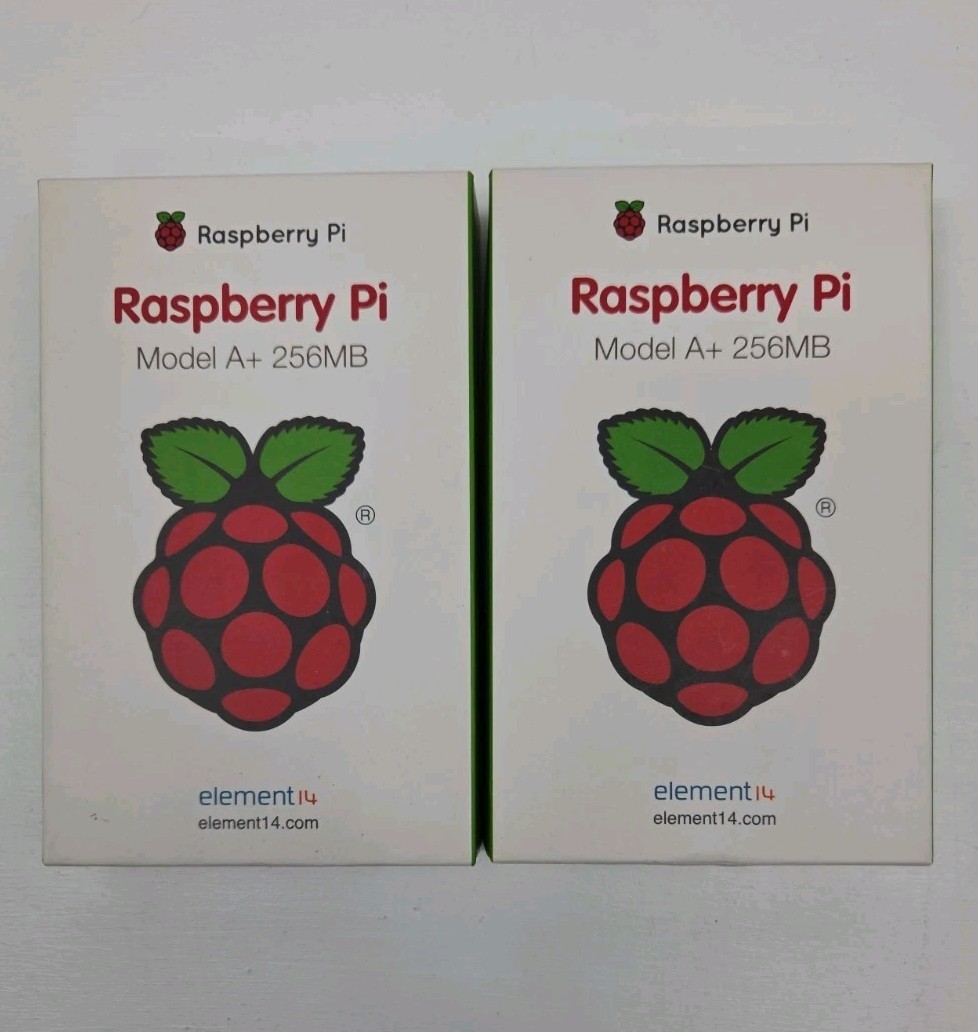2x Raspberry Pi Model A+ 256MB - New in Box Lot Of 2