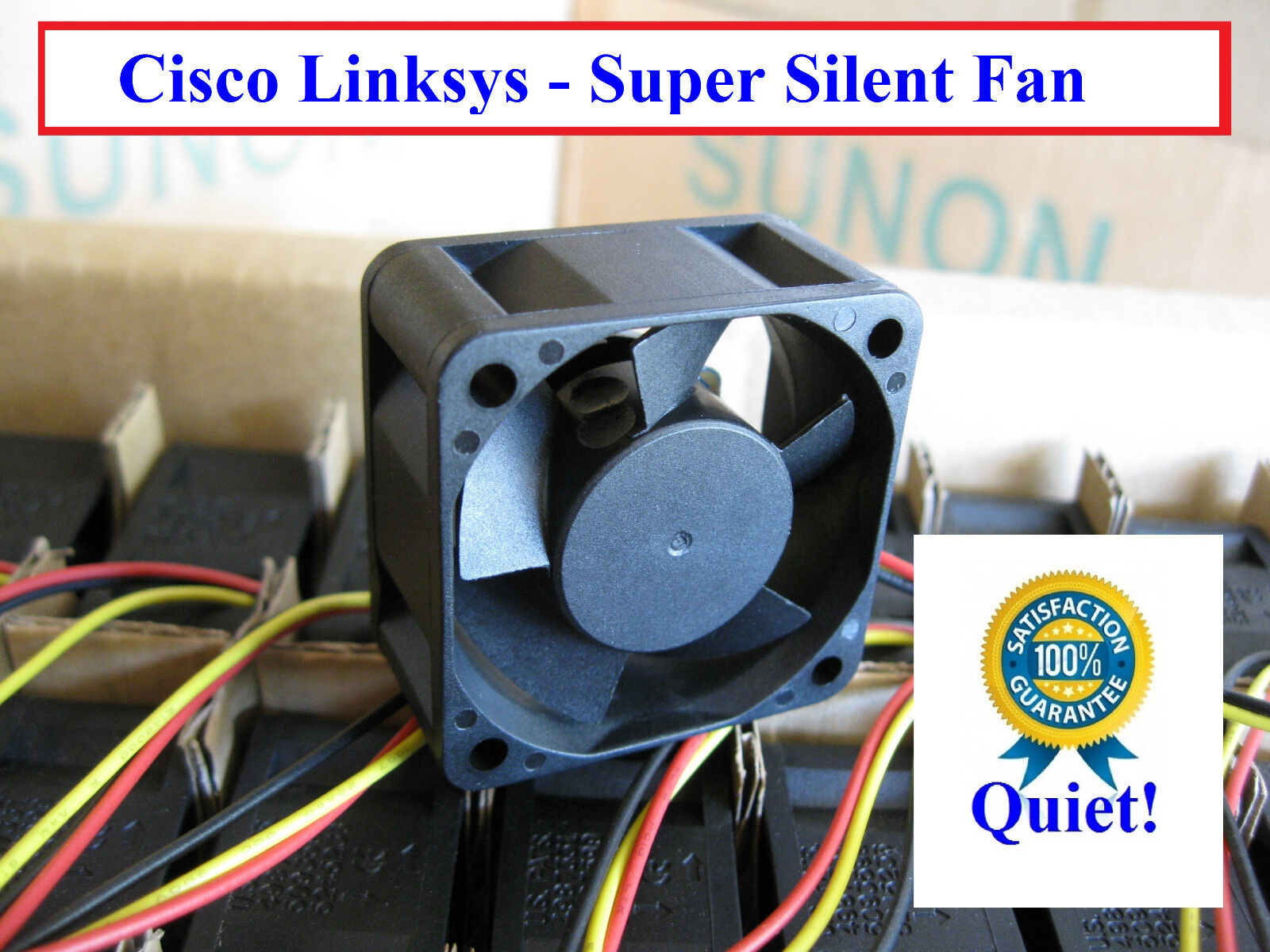 Quiet Cisco Linksys SRW2008P Fan Sunon 18 dBA Noise supper silent
