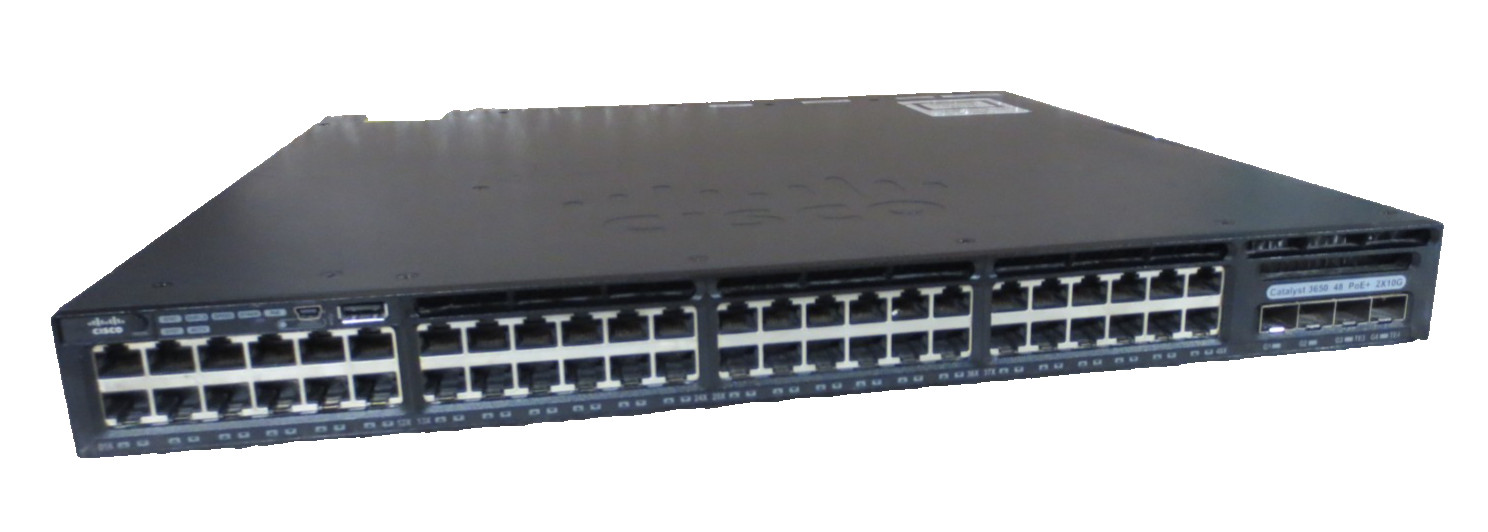 Cisco Catalyst 3650 48-Port Gigabit Ethernet PoE+ WS-C3650-48PD-S