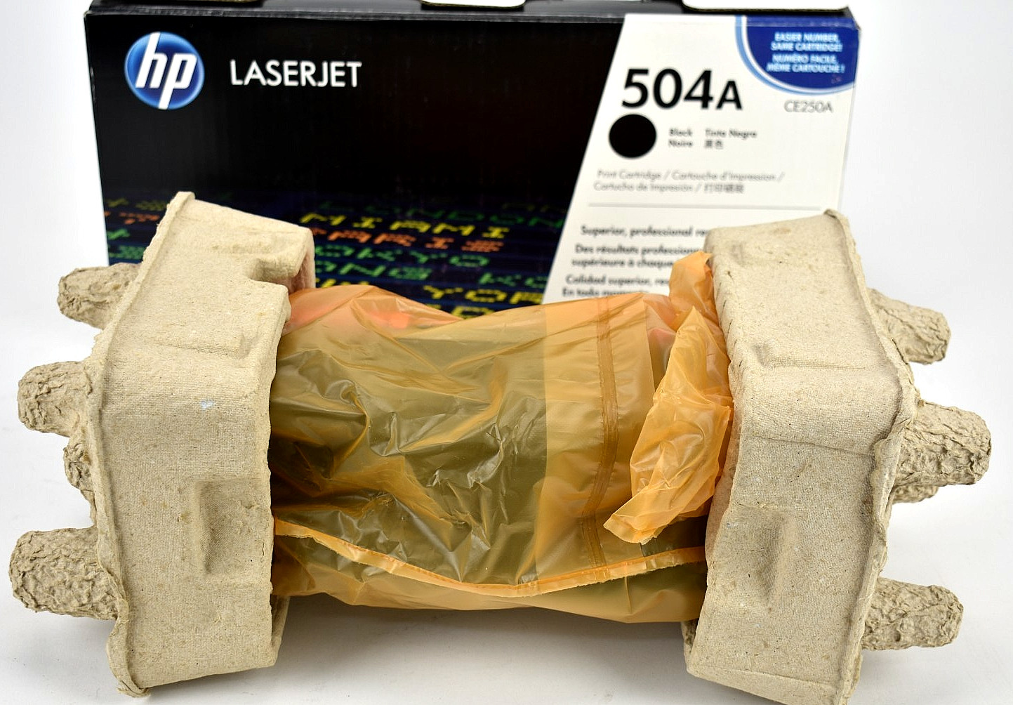 GENUINE NEW HP 504A Black LaserJet Pro Printer Toner - CE250A