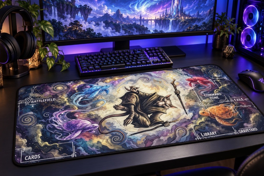 Teenage Mutant Ninja Turtle Themed Desk or Gaming Mat | Battle Play Mat Mousepad