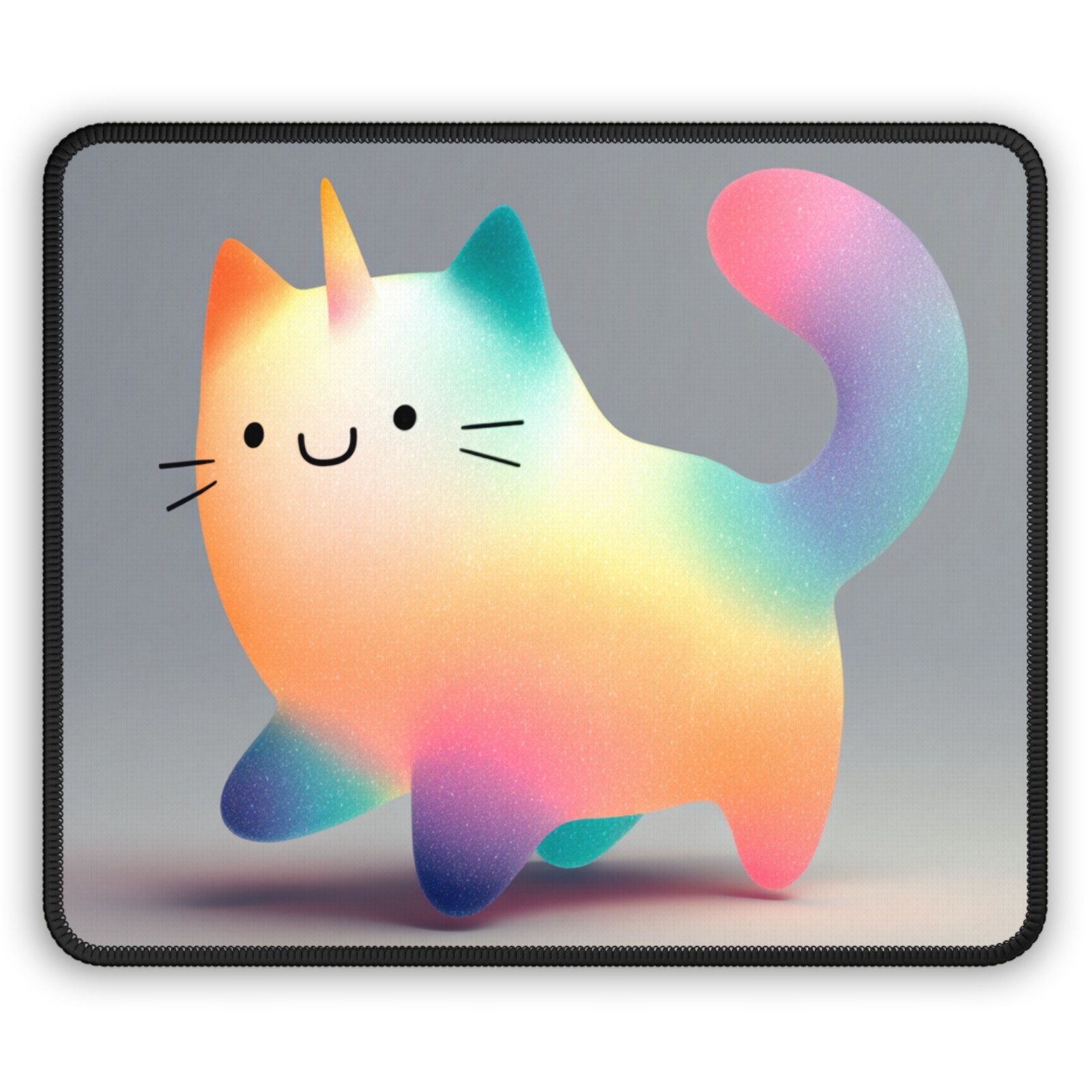 Rainbow Unicorn Cat Gaming Mouse Pad | Cute Kawaii Desk Mat