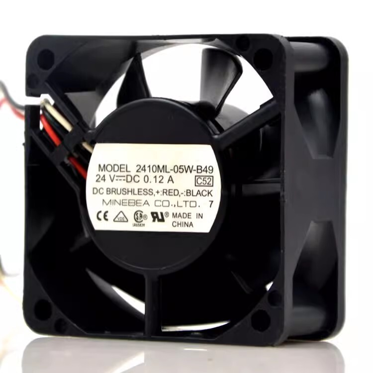 NMB 2410ML-05W-B49 6025 DC24V 0.12A 6CM Inverter Cooling Fan