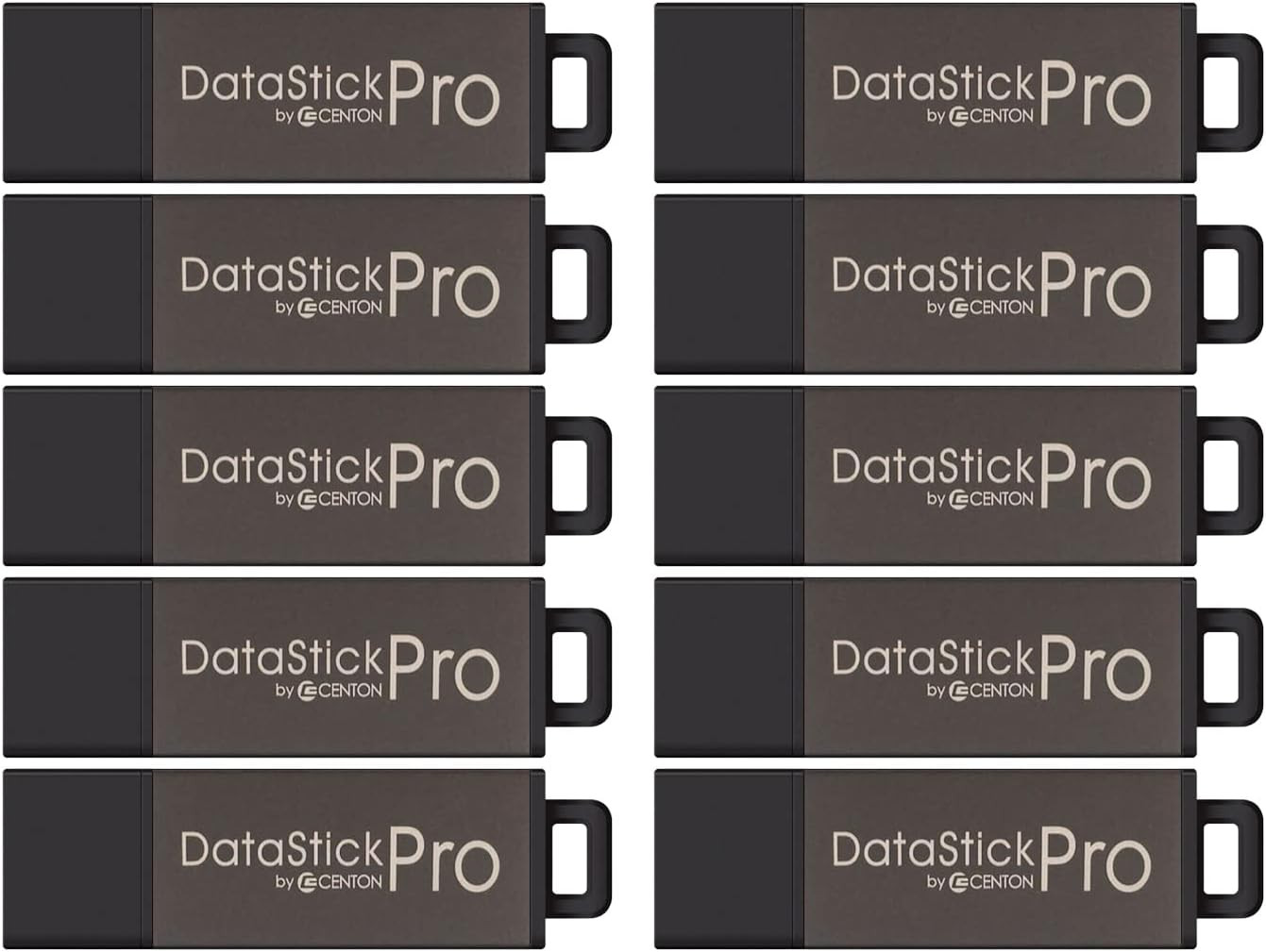 Electronics Datastick Pro USB 2.0 Flash Drive, 2 GB, 10 USB Flash Drives, 10 Bul