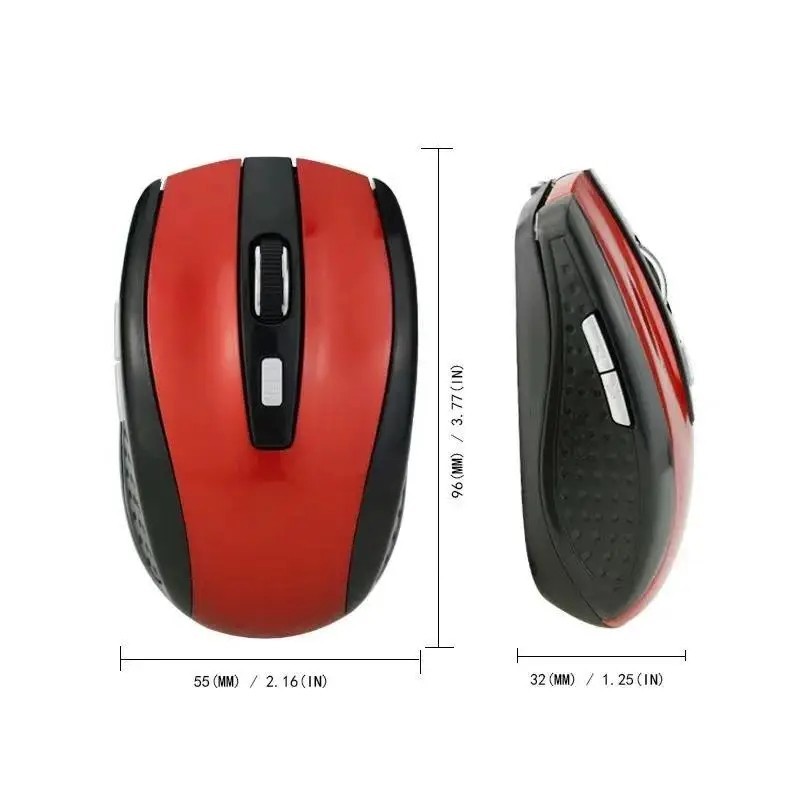 2 Wireless Optical Mouse Mice 2.4GHz USB Receiver For Laptop PC Computer DPI USA