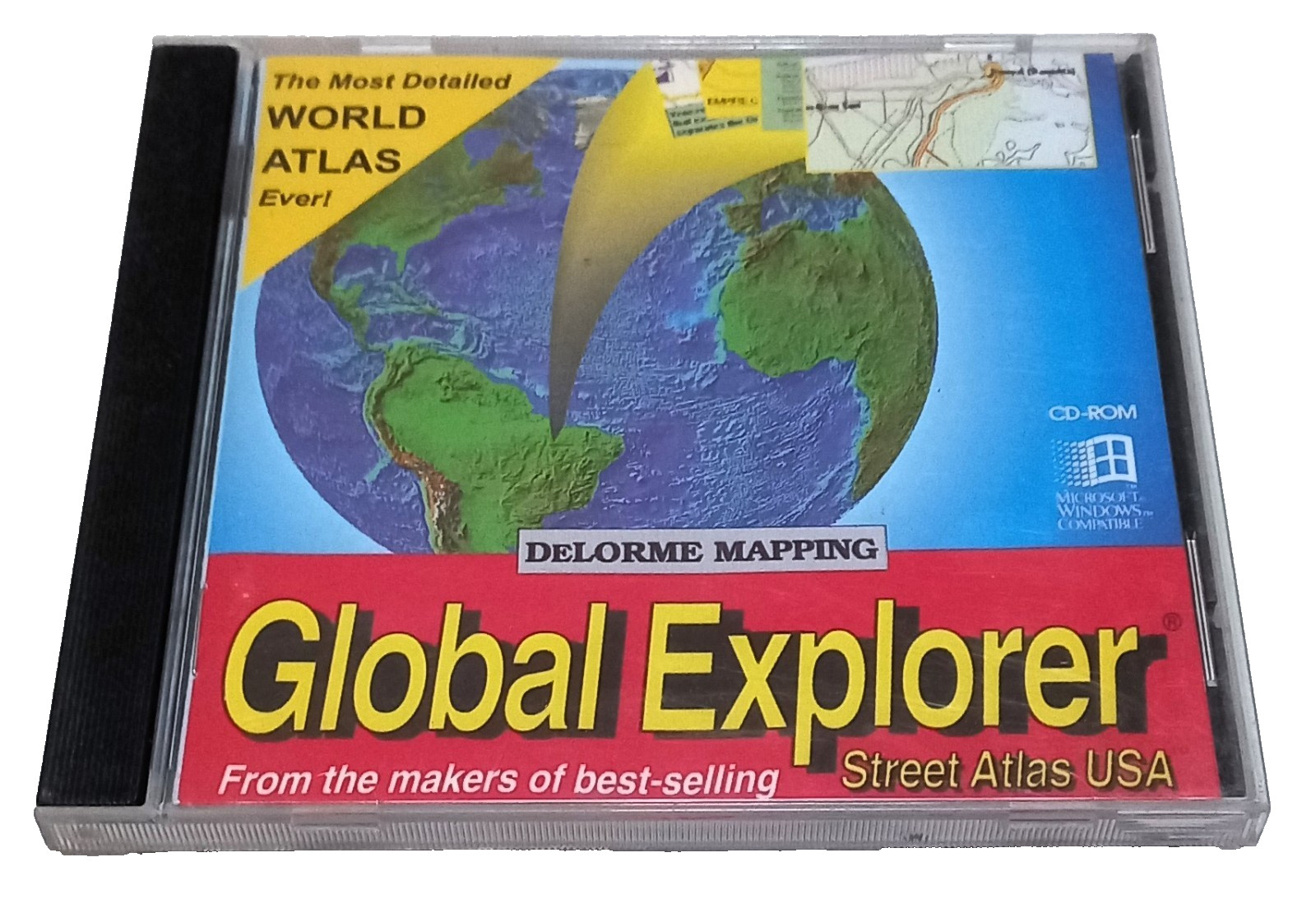 DeLorme Global Explorer PC CD Rom 1993 Street Atlas USA