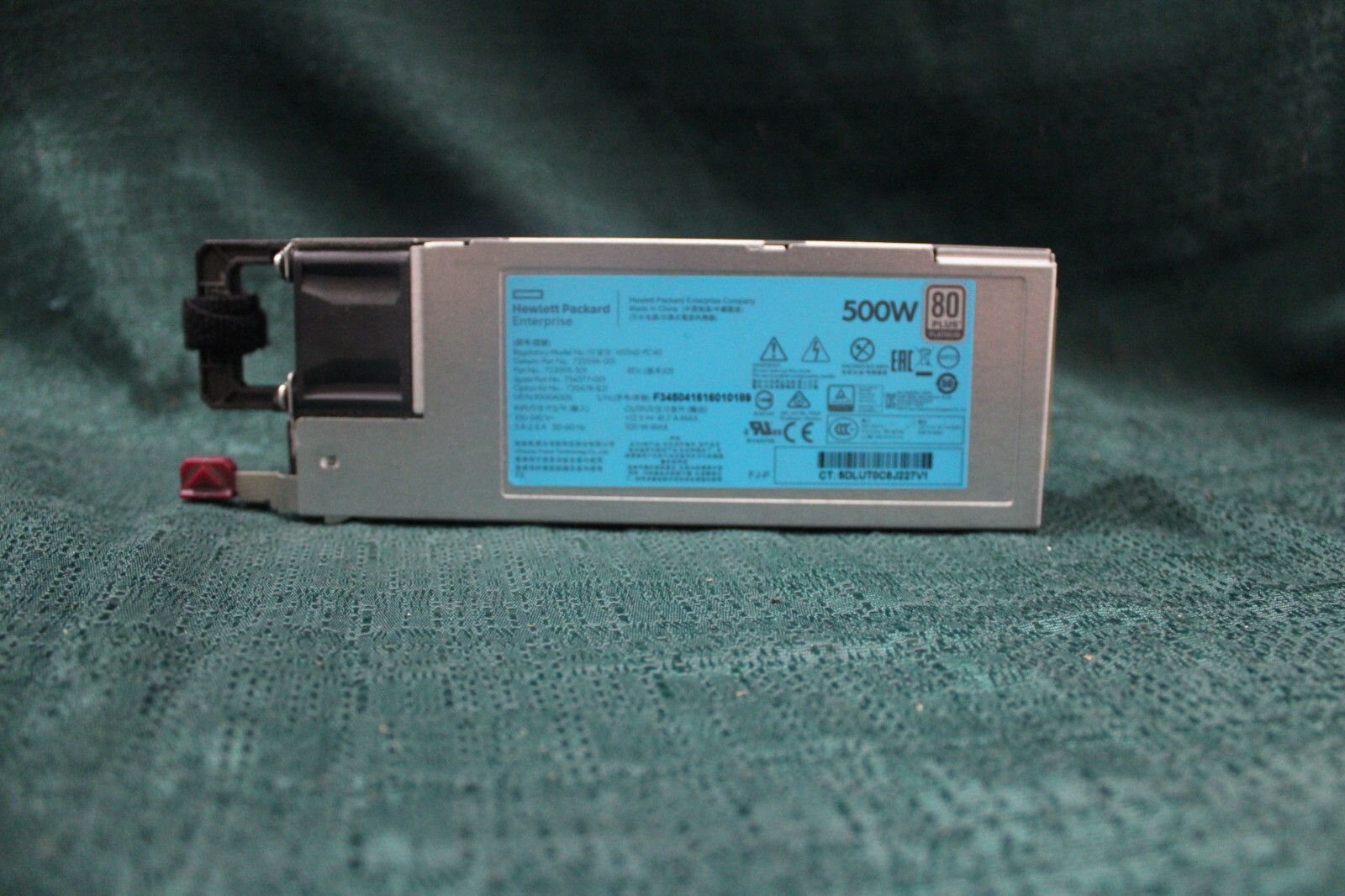 HP 720478-B21 500W, 723594-001, 723595-501, 754377, HSTNS-PC40 w/ Power Cord