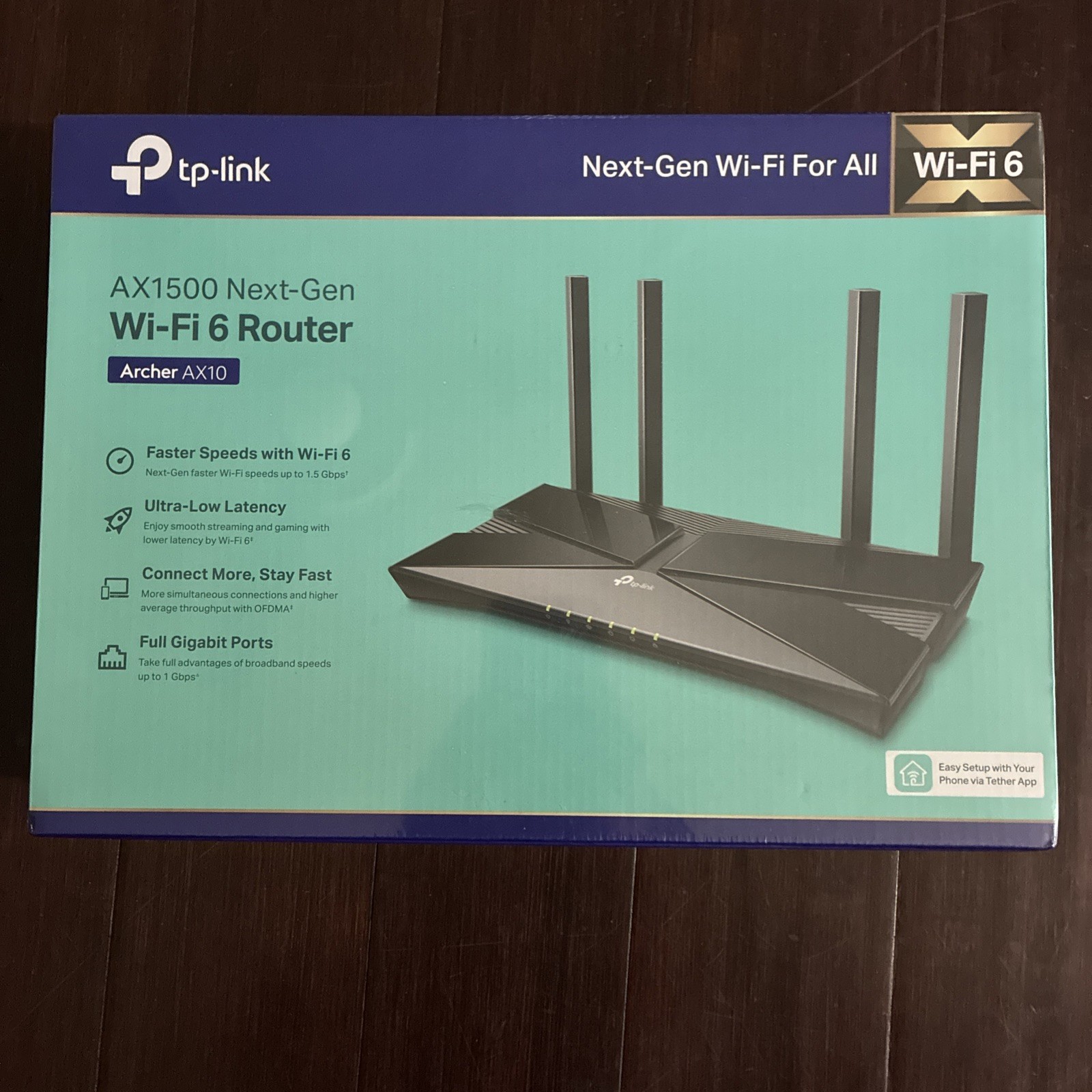 TP-Link AC1500 Next Gen Wifi 6 Router (Archer AX10)