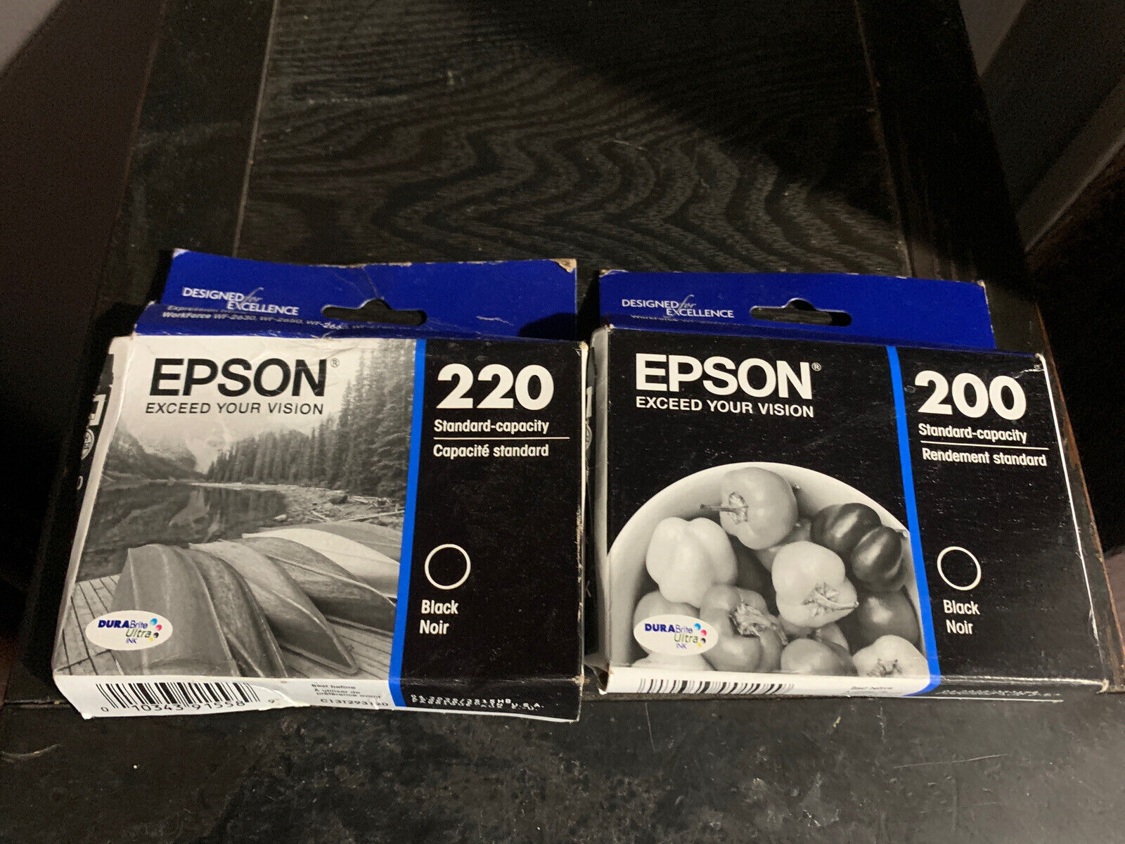 (2) Epson T200120S   Ultra Ink Cartridge - Black Noir 4/2026