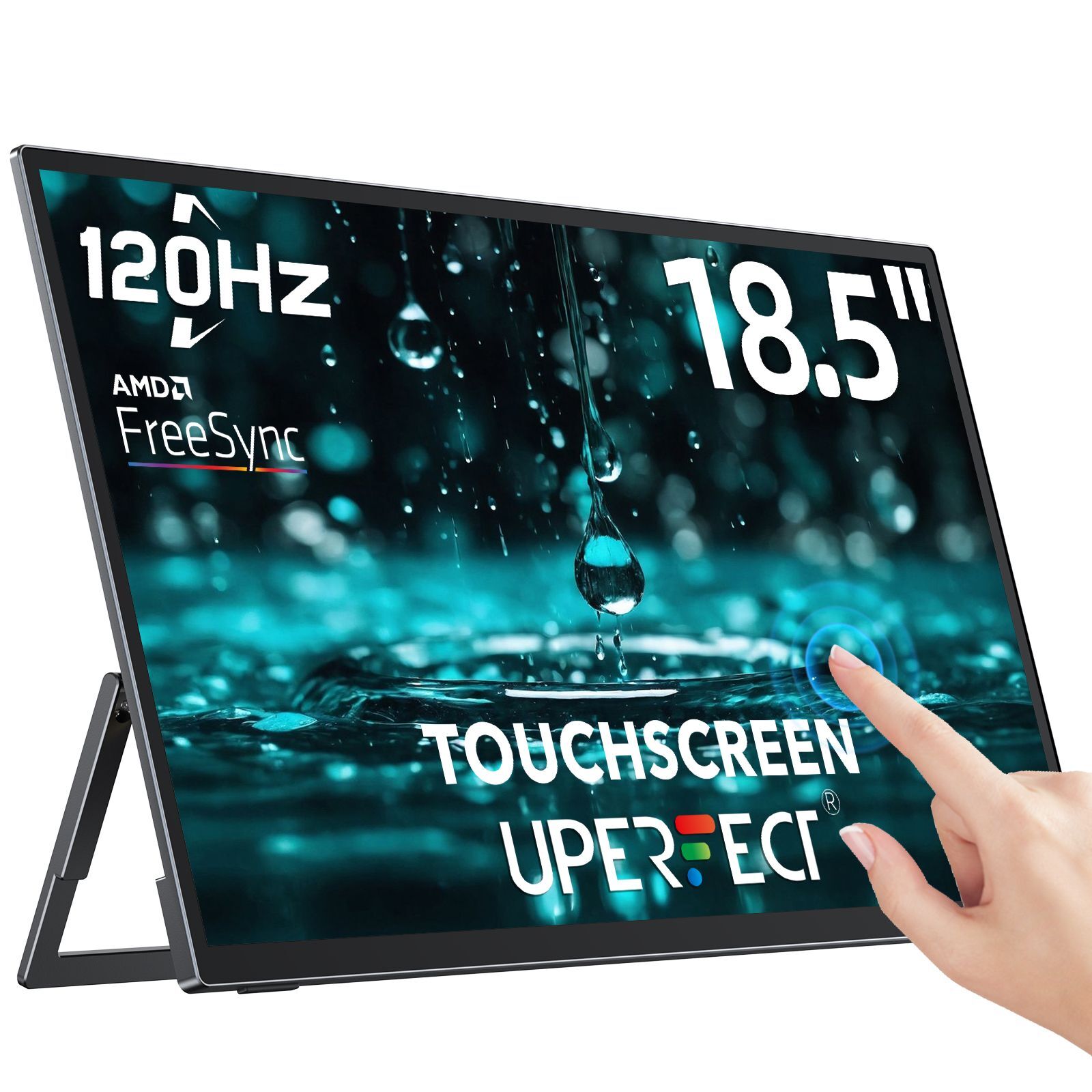 UPERFECT 18.5" Touchscreen Monitor 120Hz Full HD Gaming Screen Laptop Monitor
