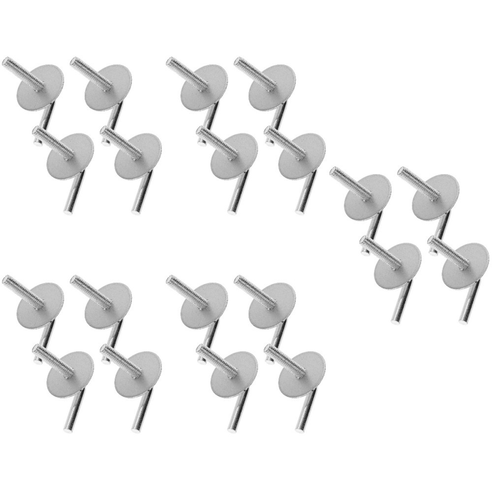 20Pcs Fan Stand Screws Silver Iron Household Fan Base Mounting Hardware Set