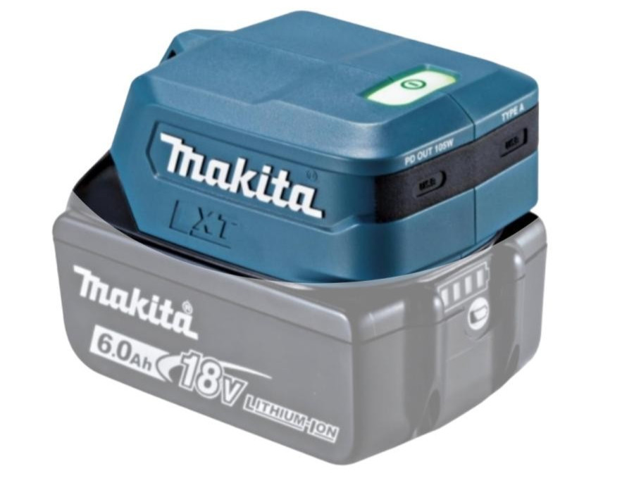 Makita ADP15 USB Adapter 18V (Type-C , Type-A ) USB Charging Mobile Power Supply