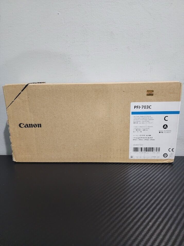 Canon PFI-703C Cyan Cartridge Exp 2018