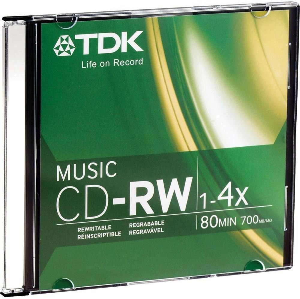 CDRW80TWN 80-Minute Music Cd-Rewritable (Single, Jewel)