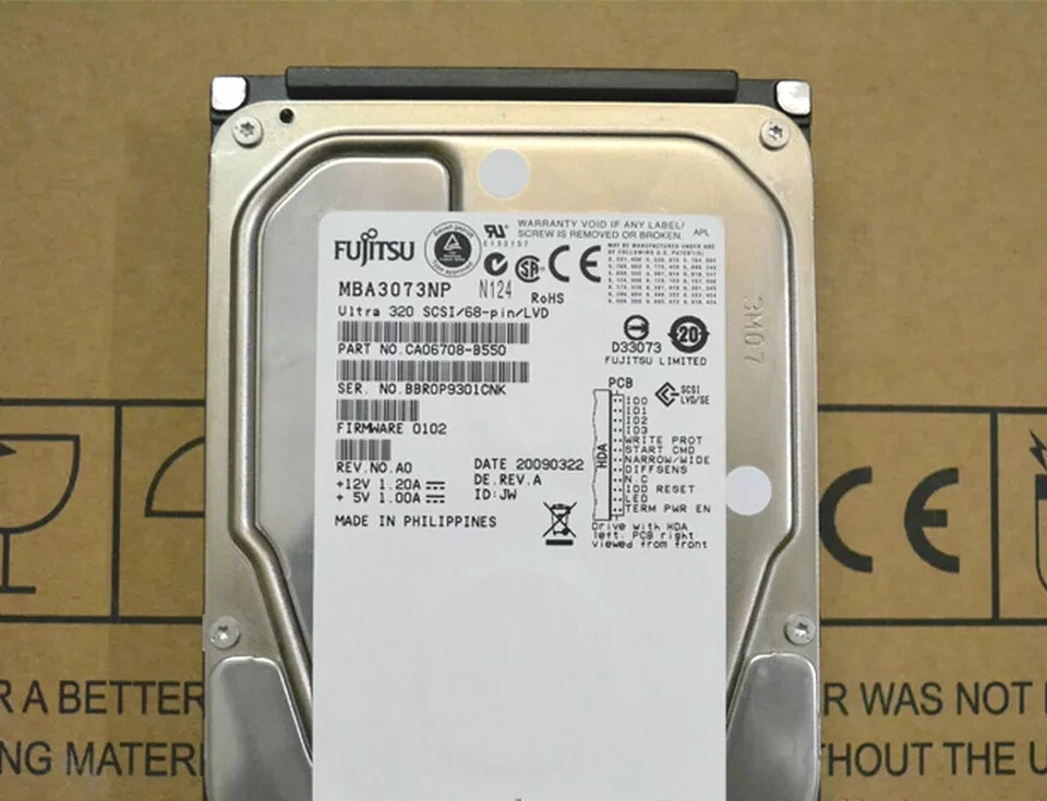 Fujitsu 147 GB,Internal,10025 RPM,3.5" (MAP3147NP) Hard Drive