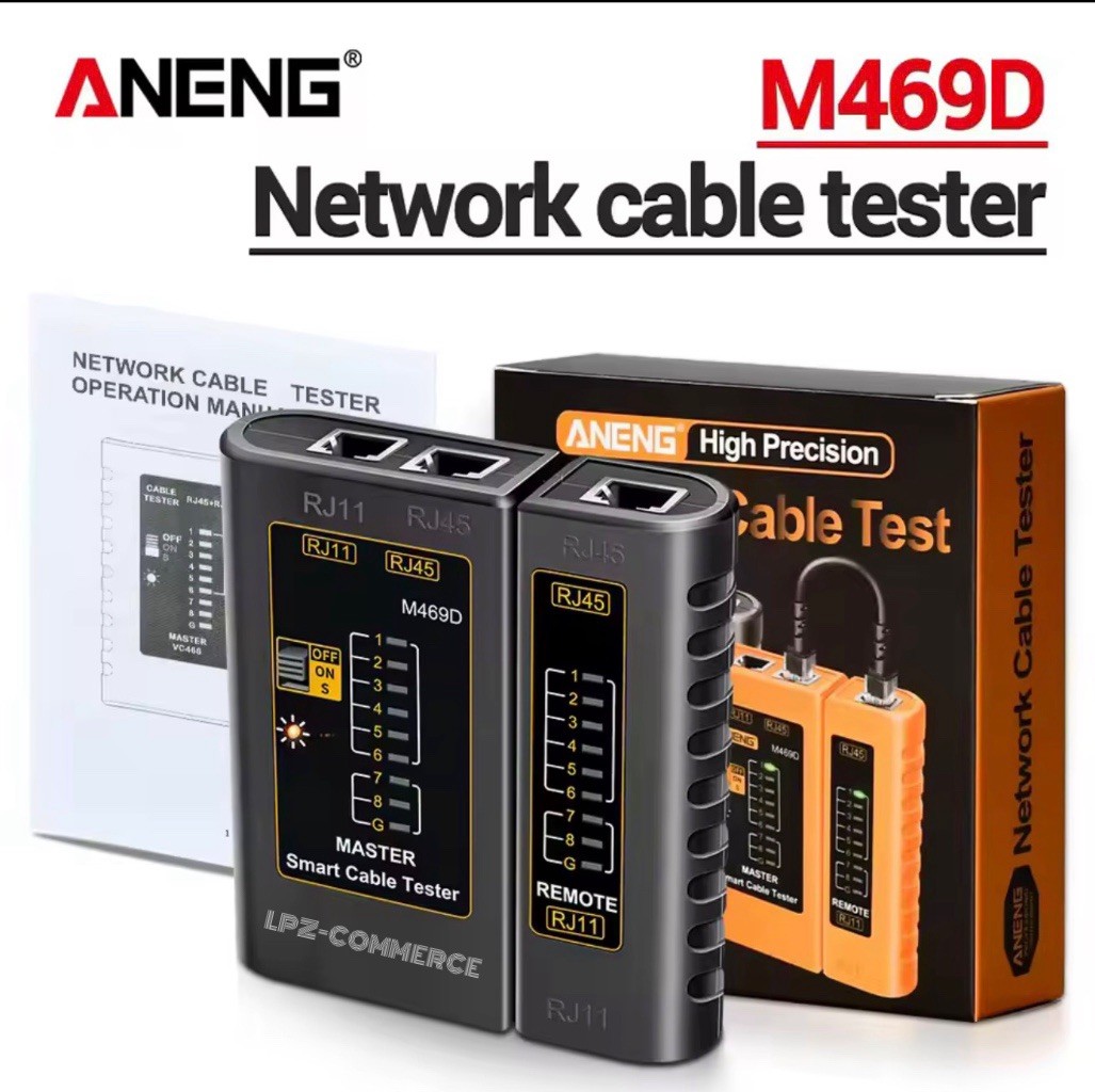 Cat5 RJ11 RJ12 RJ45 Network Ethernet Lan Internet Cable Tester Test Tool