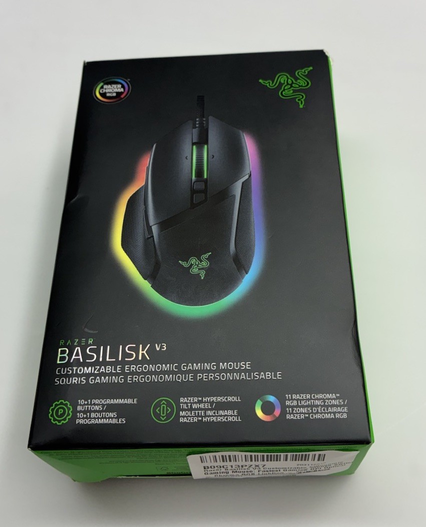 Razer Basilisk V3 Wired Gaming Mouse 26K DPI Chroma RGB RZ01-04000100-R3U1