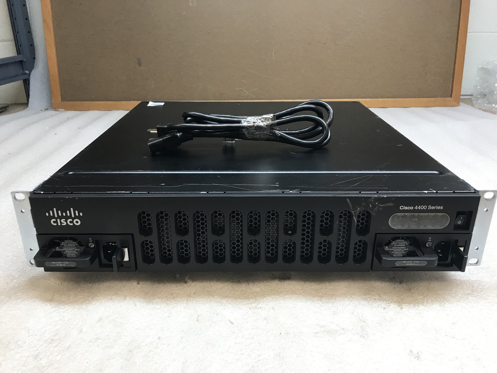 Cisco ISR4451-X/K9 V06 8GB SecK9 AppX Unthrottled NIM-2GE-CU-SFP 2x PSU - Tested
