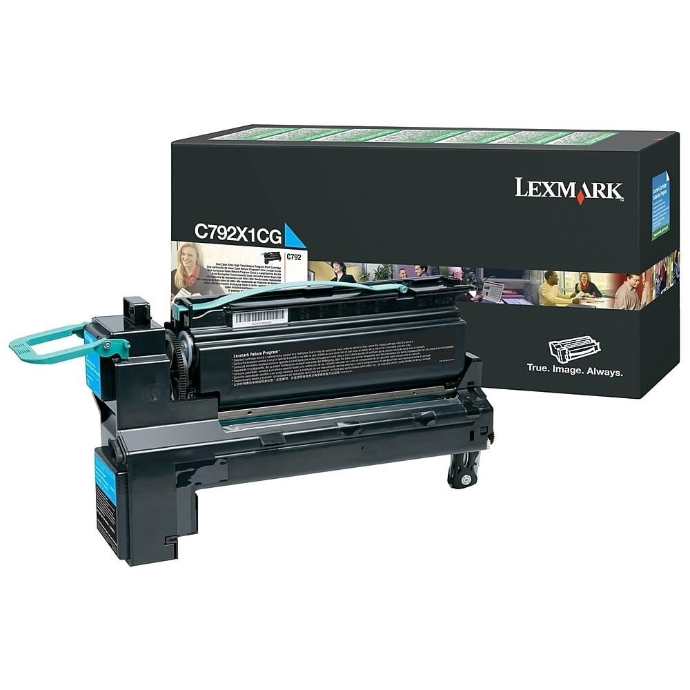 Original Lexmark C792X1CG Cyan Toner. New Sealed Box, We Ship Fast