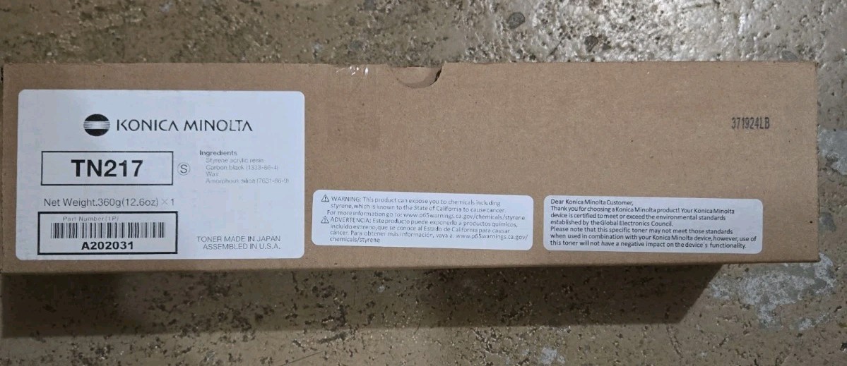 New Original Konica Minolta TN217 A202031 