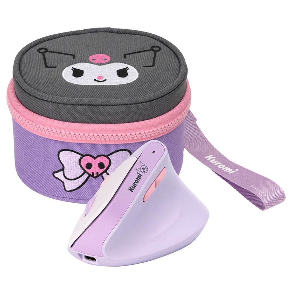 Sanrio Kuromi Rechargeable Wireless Silent Ergonomic Vertical Mouse