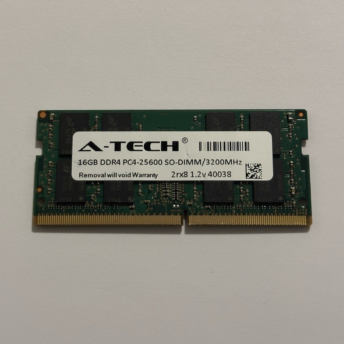 A-Tech 16GB (1x16GB) DDR4 SDRAM DDR4-3200 PC4-25600 SO-DIMM Laptop RAM