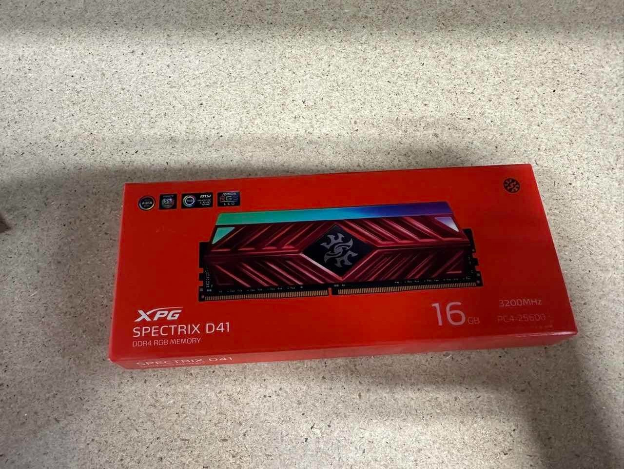 XPG Spectrix D41 DDR4 RGB 16GB CL 16 3200MHz RAM Memory Module