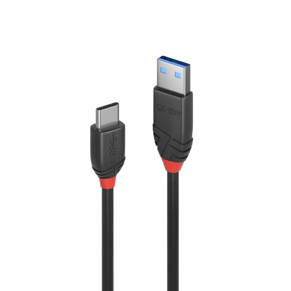 LINDY Black Line USB 3.2 Gen2 USB-C to USB-A Cable 1.5m 36917 Japan Import